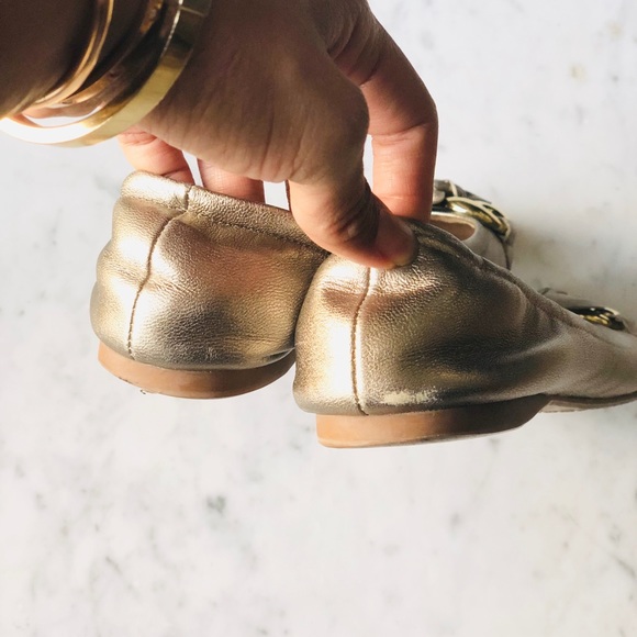 Stuart Weitzman Lolly Ornament Ballet Flats Shoes - Picture 5 of 7